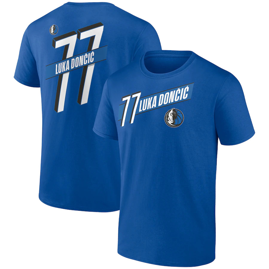 Men NBA Dallas Mavericks 77 Doncic style #3 2024 T shirt->nba t-shirts->Sports Accessory
